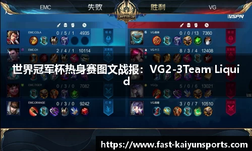 世界冠军杯热身赛图文战报：VG2-3Team Liquid