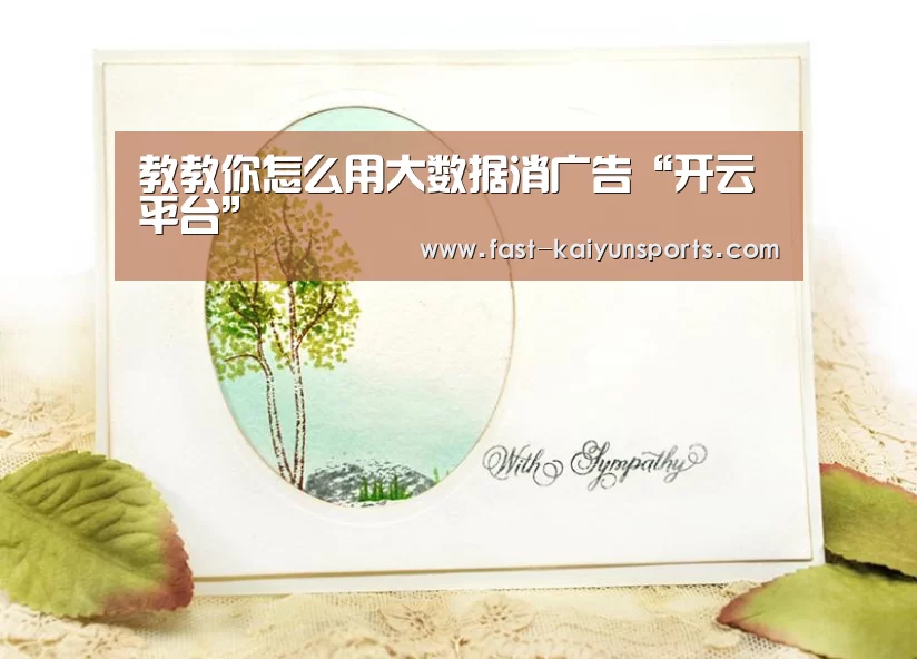 教教你怎么用大数据消广告“开云平台”